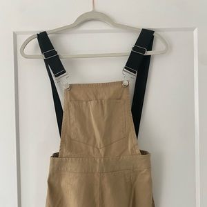 Pretty Little Thing Light Brown Overalls